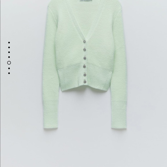 Zara jewel button cardigan bloggers favorite - Picture 9 of 11